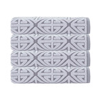 Glamour Turkish Cotton Bath Towels // Set of 4 (Anthracite)