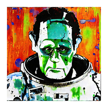 Frankenstein Astronaut // One (15"H x 15"W x 1.5"D)