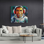 Obama Astronaut // Two (15"H x 15"W x 1.5"D)