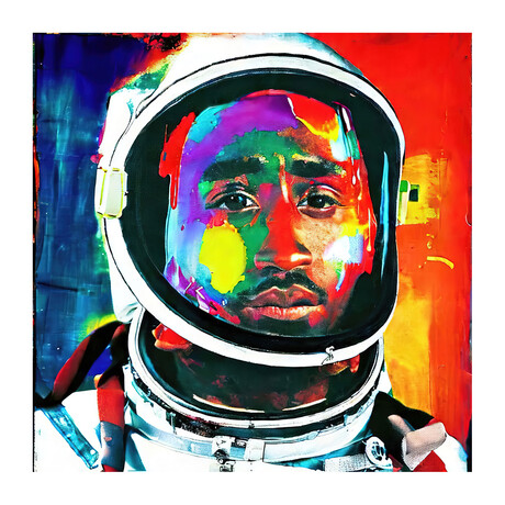 Tupac Astronaut // One (15"H x 15"W x 1.5"D)