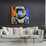 Chimp Astronaut (15"H x 15"W x 1.5"D)