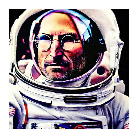 Steve Jobs Astronaut // One (15"H x 15"W x 1.5"D)