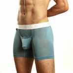 Naked Fit Tencel Boxer Briefs // Faded Denim (XS)