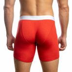 Naked Fit Tencel Boxer Briefs // Red (L)