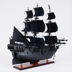 Black Pearl Pirate Ship + Glass Display Case  // Medium