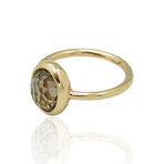 18K Rose Gold Smoky Quartz Ring // Ring Size: 6.5 // New