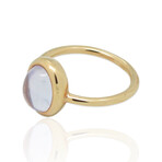 18K Rose Gold Quartz Ring // Ring Size: 6.25 // New