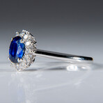 Genuine Oval-Cut Sapphire Ring  // Size 6.5