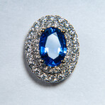 Genuine Oval-Cut Sapphire Earrings