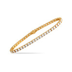 18K Yellow Gold Diamond Tennis Bracelet // 7.25" // New