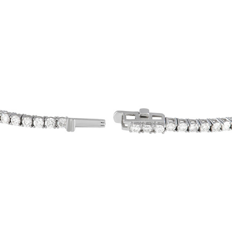 14K White Gold Diamond Tennis Bracelet // 7.5" // New