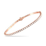 14K Rose Gold Diamond Tennis Bracelet // 7.5" // New