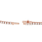 14K Rose Gold Diamond Tennis Bracelet // 7.5" // New
