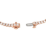 14K Rose Gold Diamond Bracelet // 7.5" // New