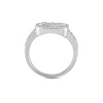 14K White Gold Diamond Ring I // Ring Size: 7 // New