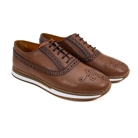 Men's Presto Genuine Leather Shoes // Brown (Euro: 39)