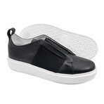Men's Shadow Genuine Leather Lightweight Sports Sneaker // Black + White (Euro: 44)