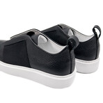 Men's Shadow Genuine Leather Lightweight Sports Sneaker // Black + White (Euro: 45)