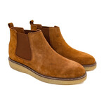 Men's Aydos Taba Genuine Nubuck Leather Chelsea Boots // Tan (Euro: 40)