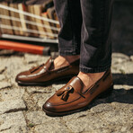 Men's Drama Genuine Leather Shoes // Tan (Euro: 44)