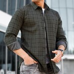 Flannel Shirt // Style 3 // Green (Small)
