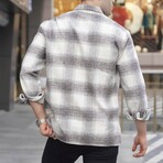 Flannel Shirt // Style 1 // Ecru (Small)