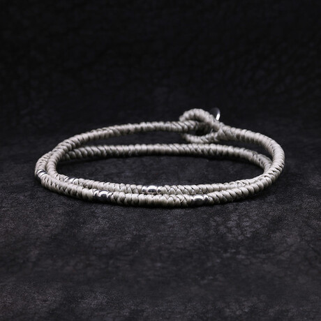 Alloy Double Cord Bracelet // 7.6"