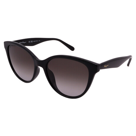 Women's SF1073S 001 Cat Eye Sunglasses // Black + Gray Gradient