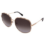Unisex SF277S 733 Round Sunglasses // Gold-Black + Gradient Gray