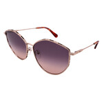 Women's SF264S 754 Cat Eye Sunglasses // Rose Gold + Peach Violet Gradient