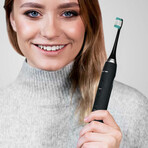 AquaSonic PRO // Ultrasonic Toothbrush + Charging Glass + 6 Brush Heads + Travel Case