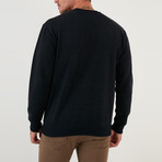 Ezra Crew Neck Sweater // Navy (Small)