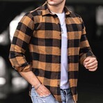 Flannel Shirt // Style 3 // Camel (Small)