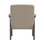 Copley Textured Upholstery Solid Wood Frame Accent Chair // Light Brown (Single)