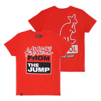 "From the Jump" Graphic Tee // Fiery Red (XL)
