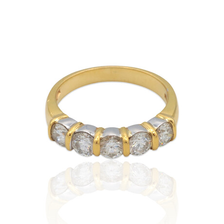 18K Yellow Gold Diamond Ring // Ring Size: 6.75 // Pre-Owned
