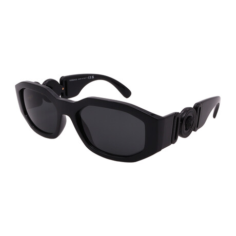 Versace // Unisex VE4361-536087 Square Sunglasses // Black + Dark Gray