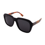 Burberry // Men's BE4350-395287 Square Sunglasses // Black + Dark Gray