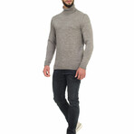 Wool Turtleneck Sweater // Cappuccino (S)