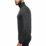 Wool Turtleneck Sweater // Dark Gray (M)