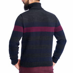 Striped Wool Sweater // Navy (XS)