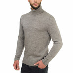 Wool Turtleneck Sweater // Cappuccino (XS)