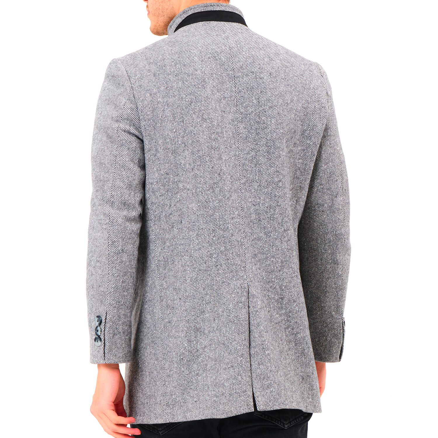 Nathan Overcoat // Diagonal Gray (Medium) - Dewberry Wool Overcoats ...