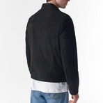 Cruiser Style Genuine Suede Jacket // Black (S)