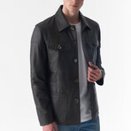 Genuine Leather Safari Coat // Brown (S)