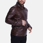 Nappa Leather Jacket // Brown (S)