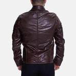 Nappa Leather Jacket // Brown (S)