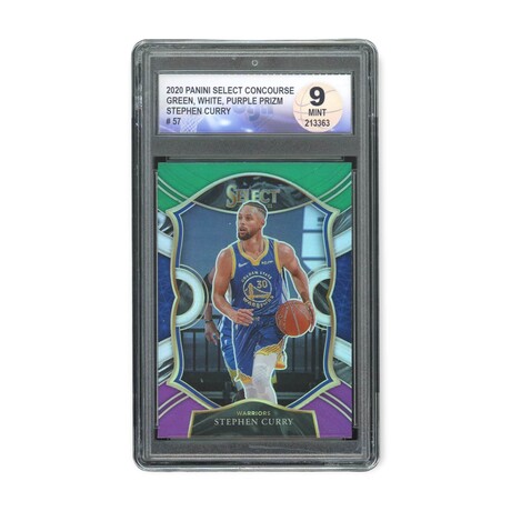 Stephen Curry // 2020 Panini Select Concourse GWP Prizm // DGA 9 Mint