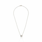 Tresorra // 18K Rose Gold Oval Cluster Diamond Necklace // 18" // New