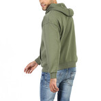 Chloe Relaxed Fit Hoodie // Olive (L)